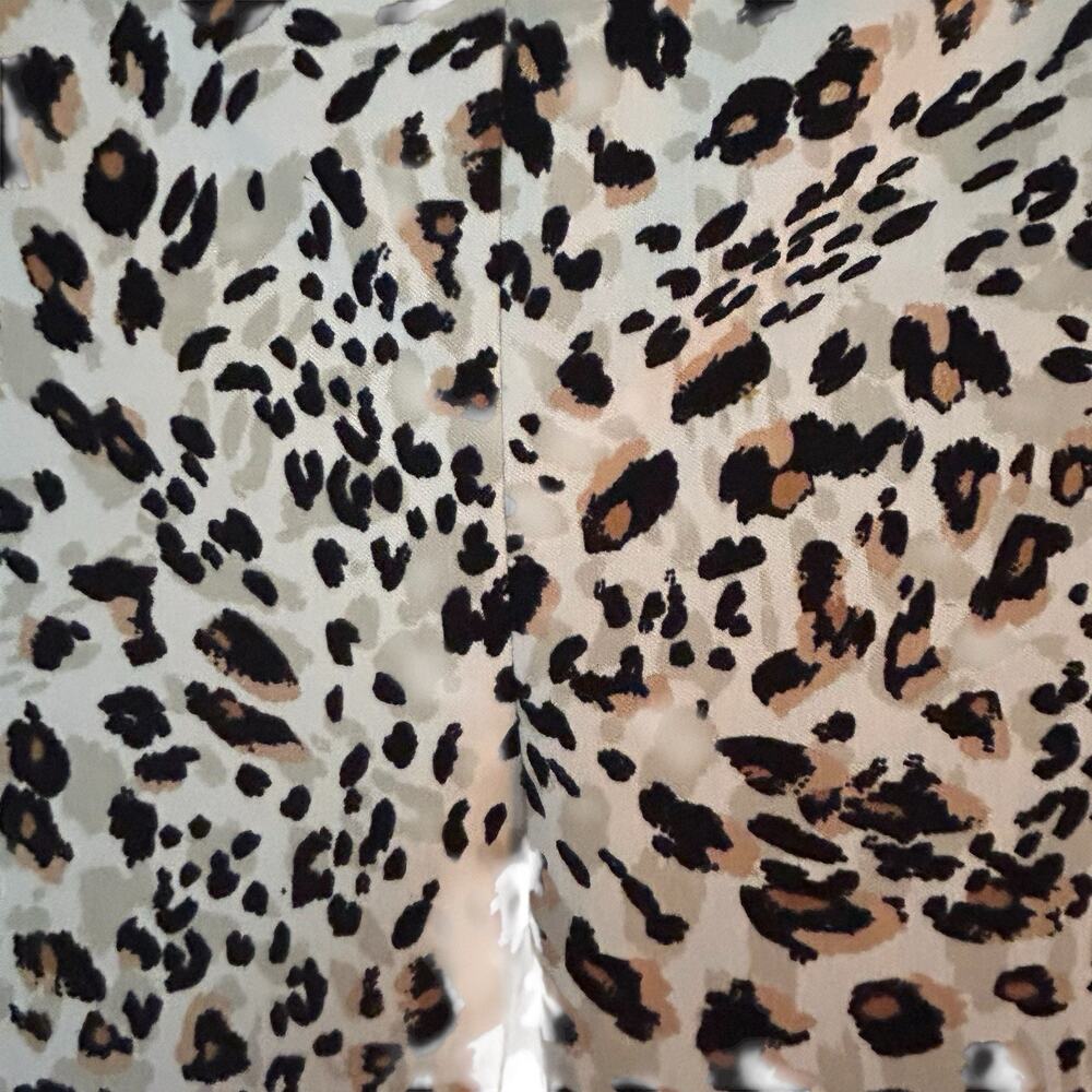 Lifestyle Attitude Cheetah Print Pants Leopard Animal Straight Ankle Leg Sz. 20W - Picture 6 of 12